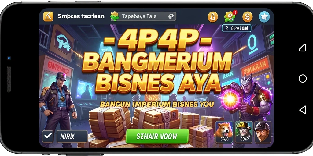 Tampilan gameplay menarik dari 4P4P dengan elemen Tycoon.