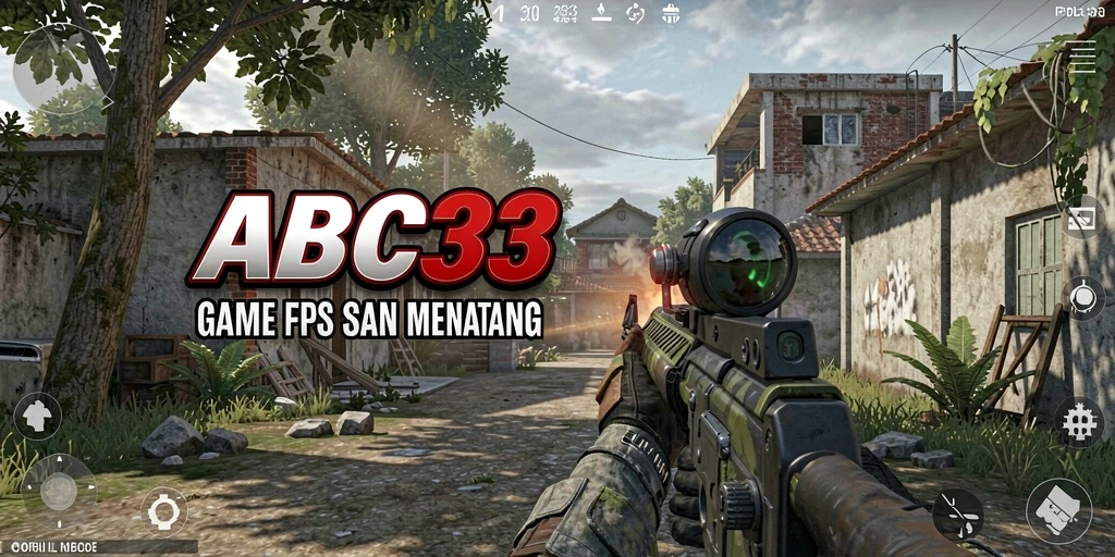 Screenshot menampilkan aksi seru dalam permainan FPS ABC33.