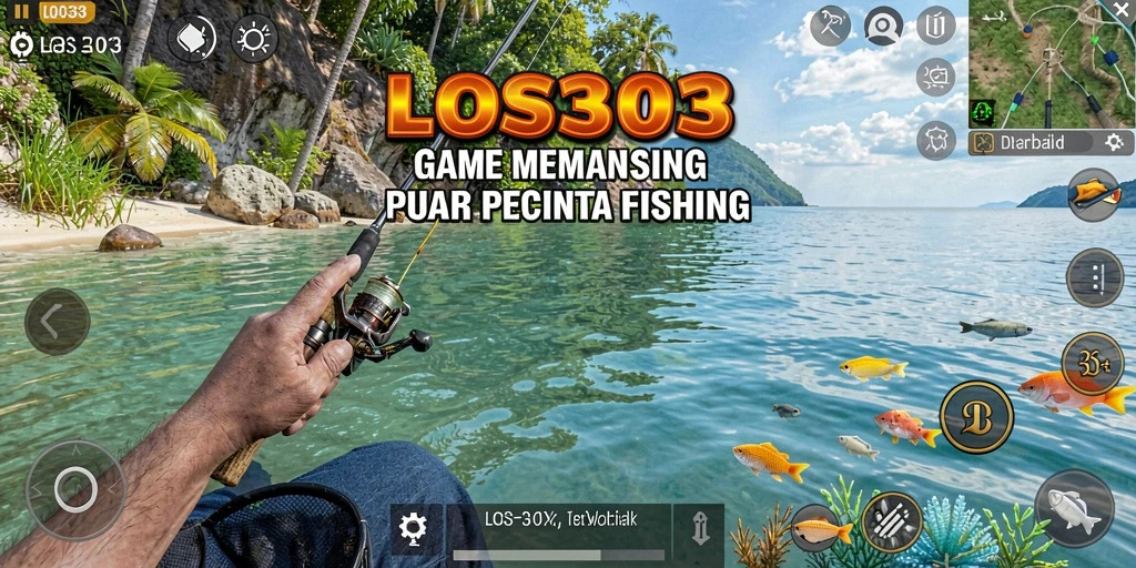 Tampilan gameplay LOS303 yang menampilkan aksi memancing seru.