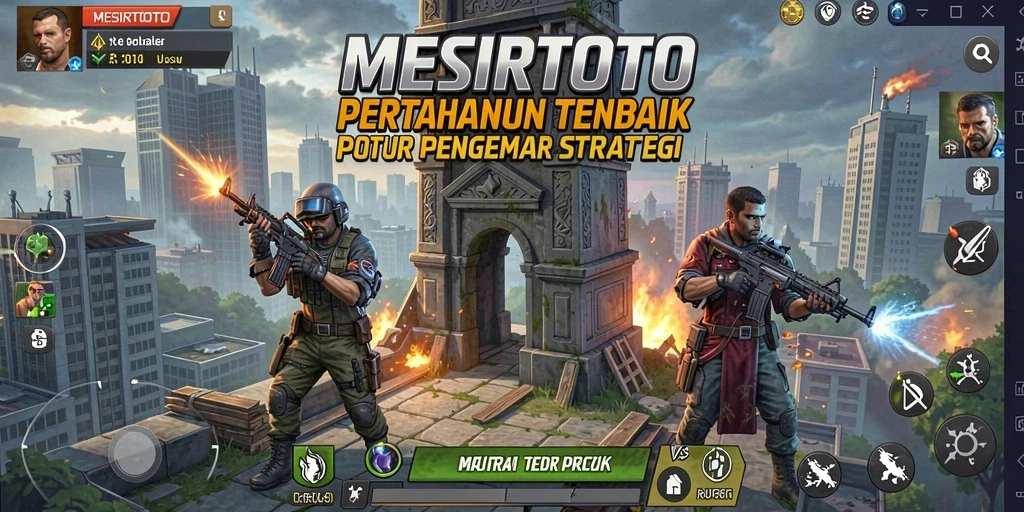 Screenshot menampilkan aksi seru gameplay Tower Defense.