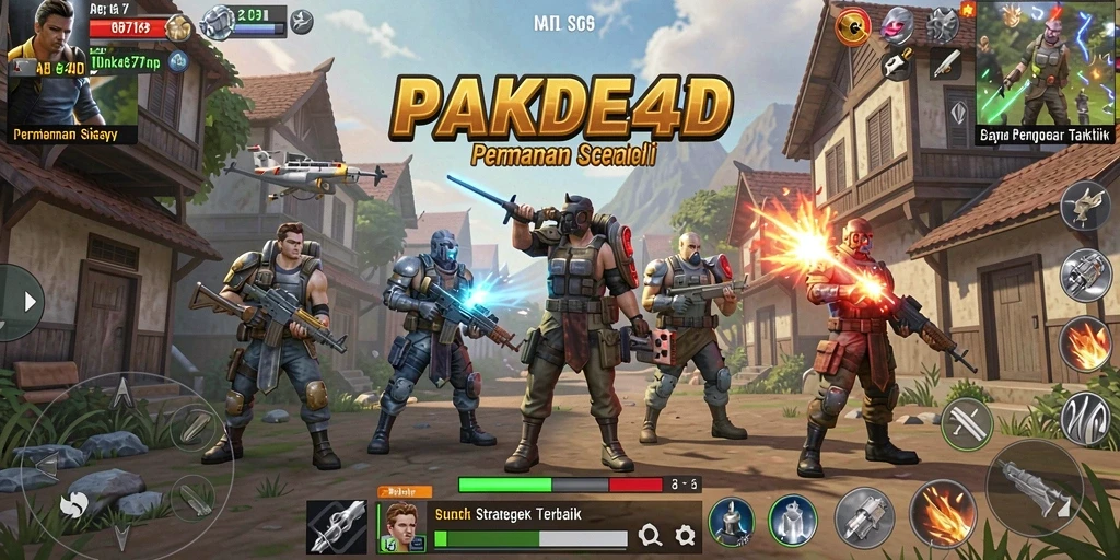 Tampilan gameplay PAKDE4D yang menegangkan dan penuh strategi.
