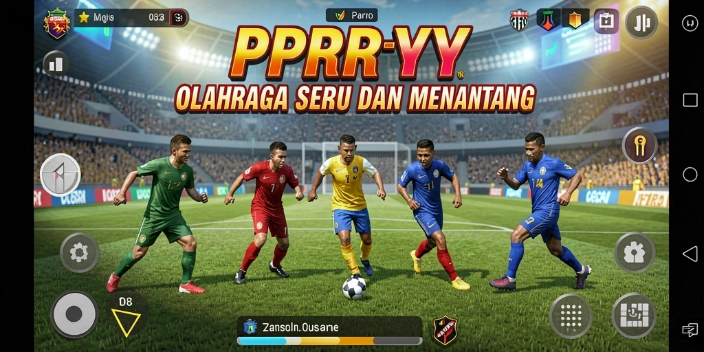 Tampilan gameplay menarik dalam permainan olahraga PPRRYY.